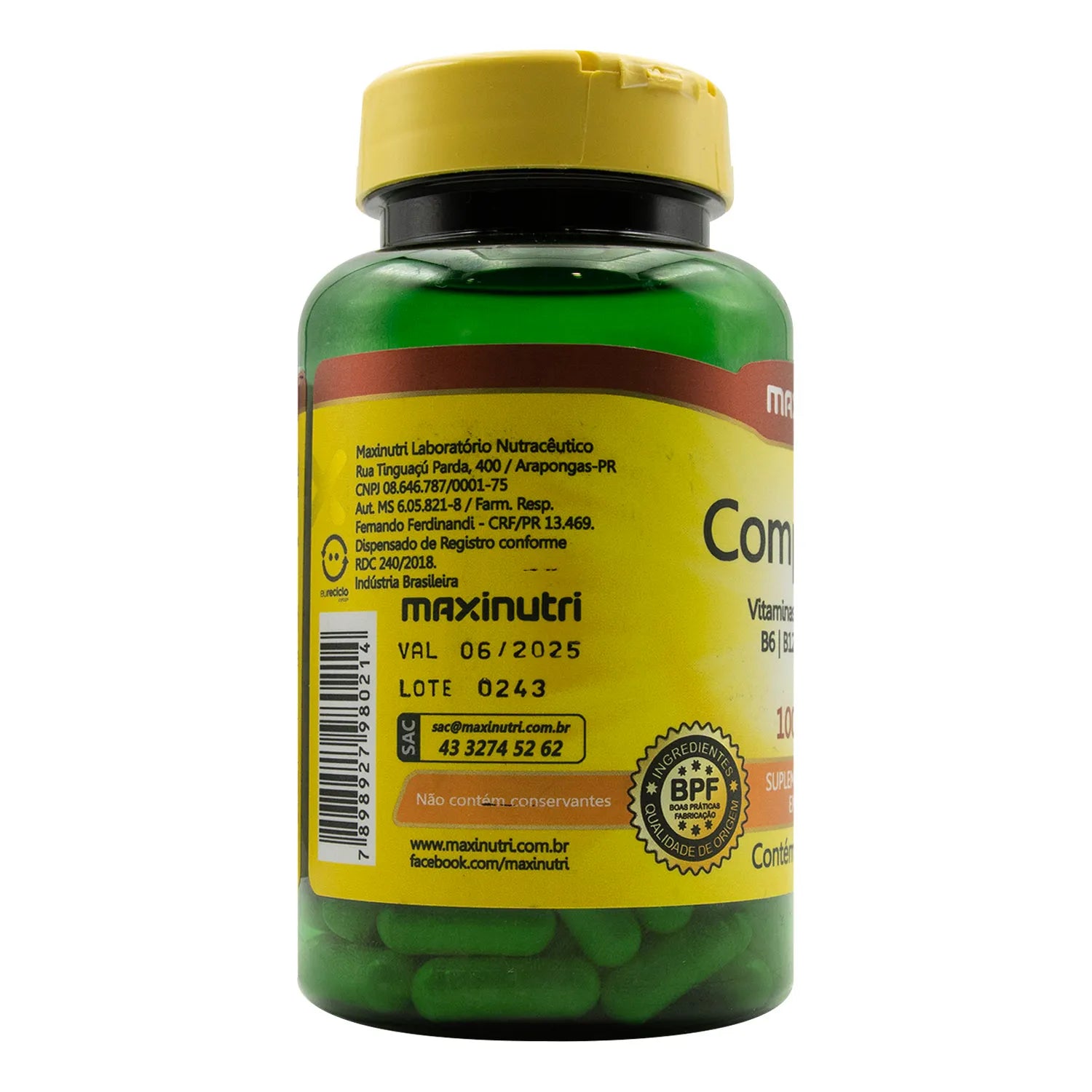 B complex - vitamins B1, B2, B3, B5, B6, B12 and folic acid