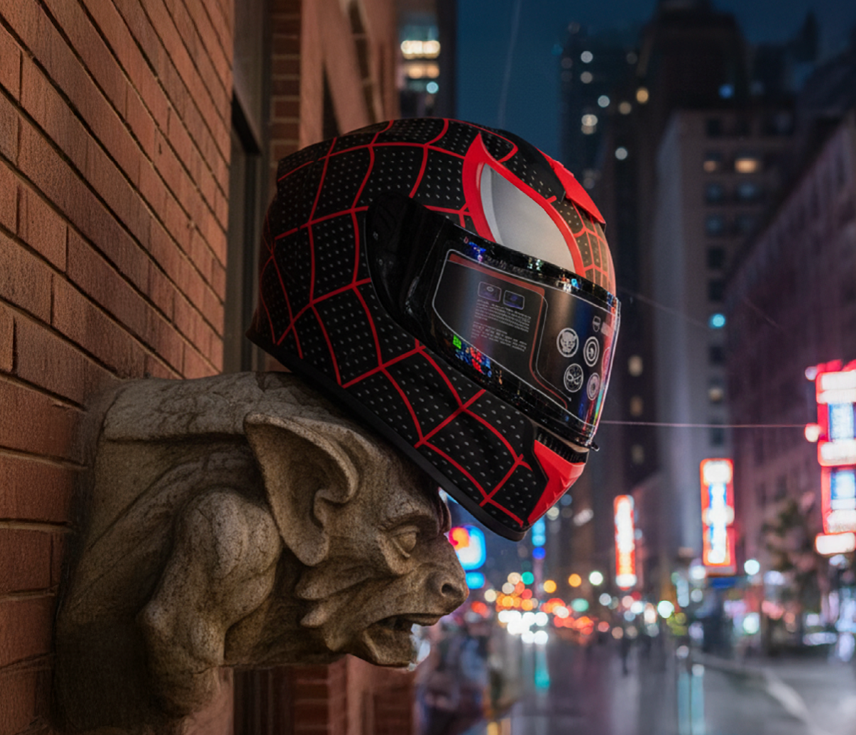 Casco · Marvel Edition · Spider-Man · Certificado DOT