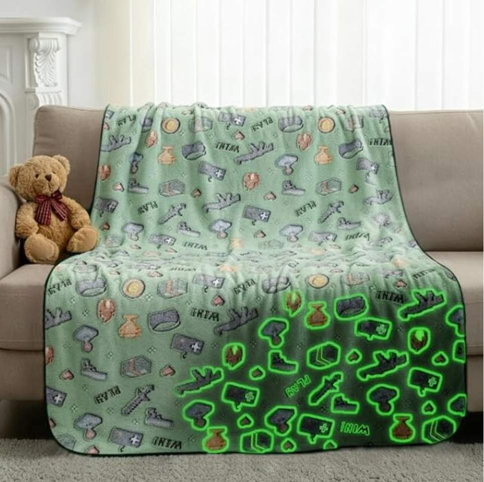 Cobija Gaming Minecraft · Brilla en la oscuridad